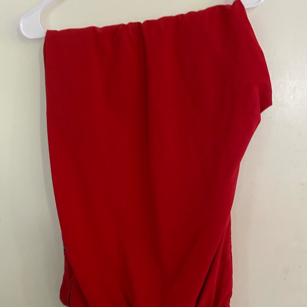 Vibrant Red jockey scrub pants